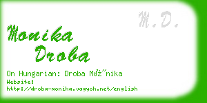 monika droba business card